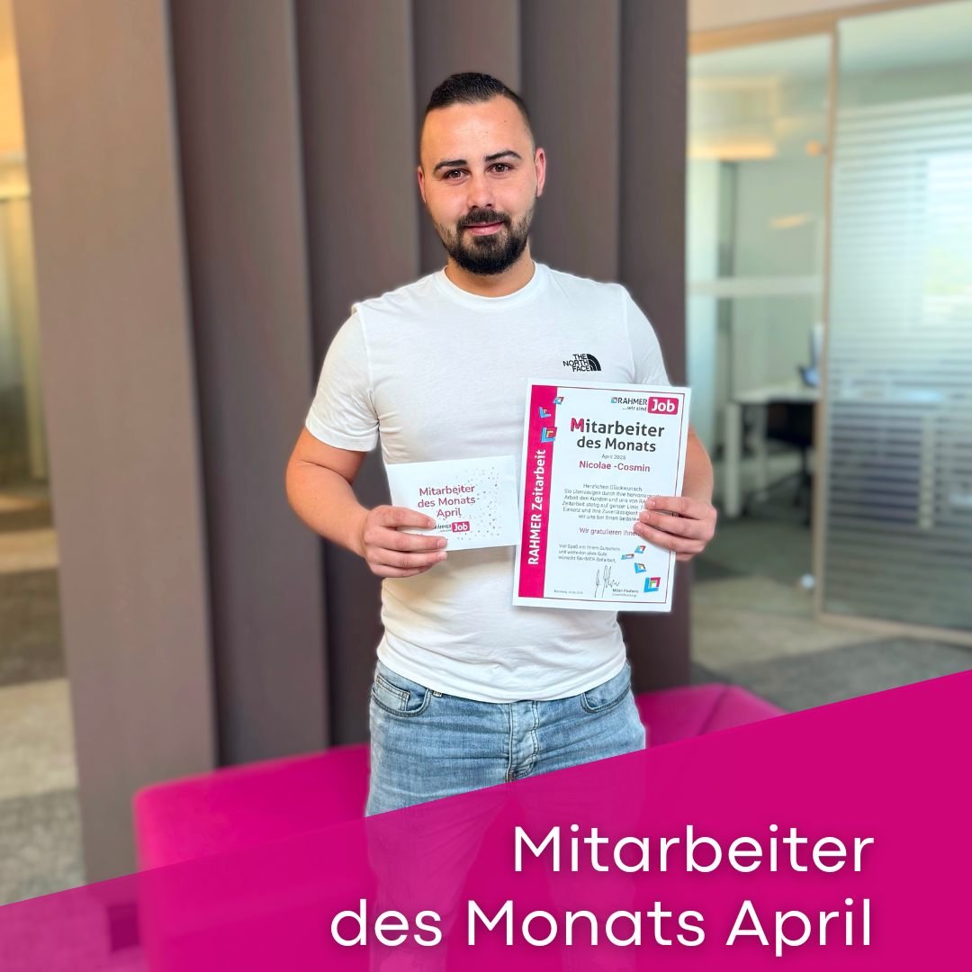 Mitarbeiter des Monats April 