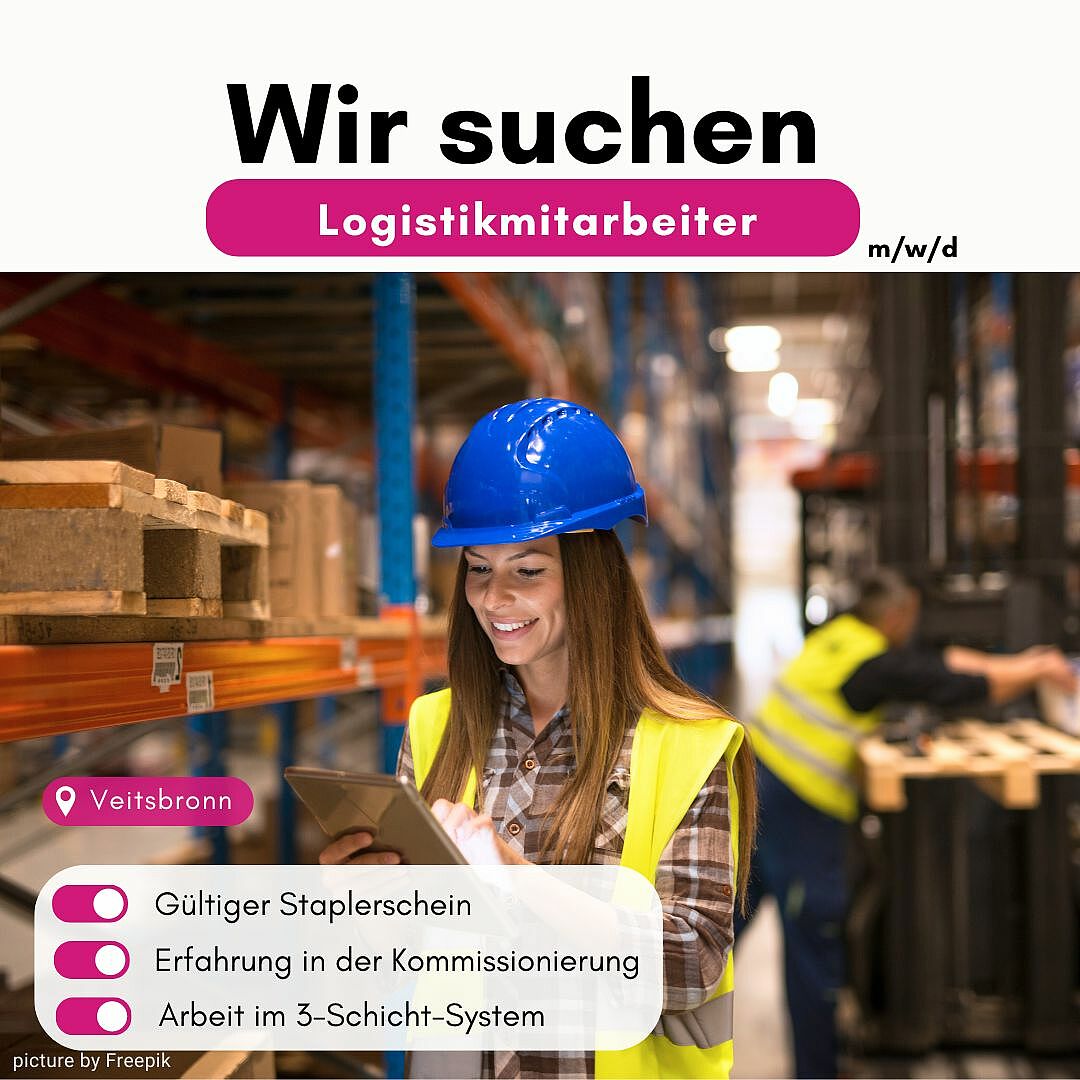 🚀 Wir suchen einen Logistikmitarbeiter (m/w/d) 