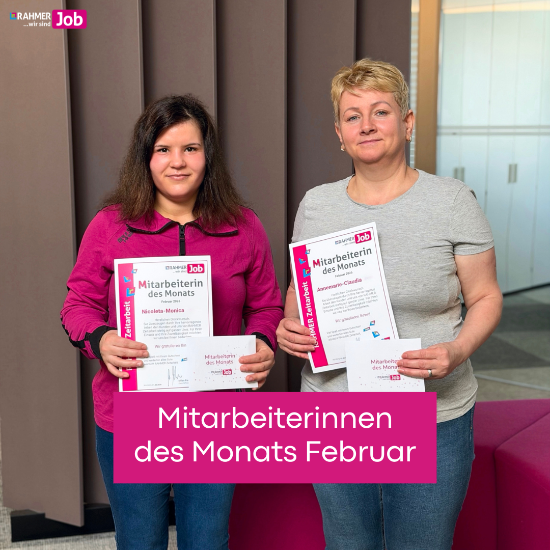 Mitarbeiterinnen des Monats Februar 2026