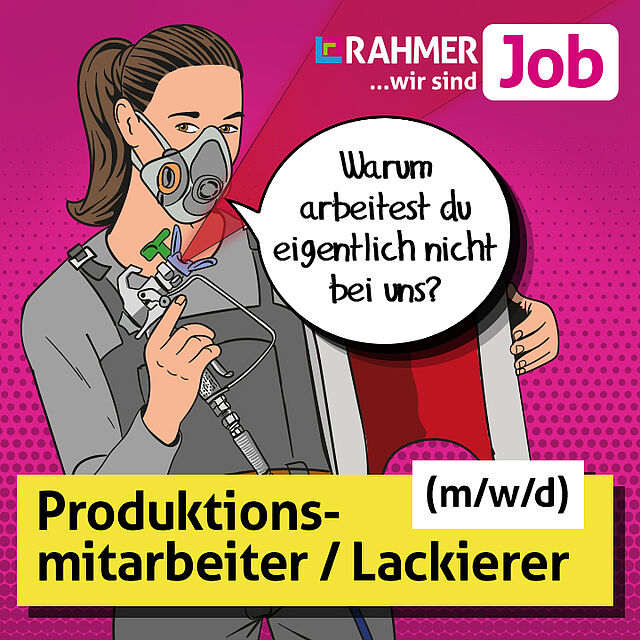 RAHMER Zeitarbeit Job Anzeige Lakierer
